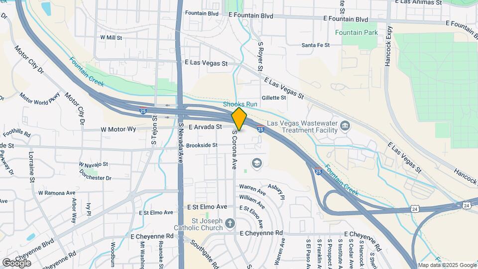 1411 S Corona Ave Map and Location Details