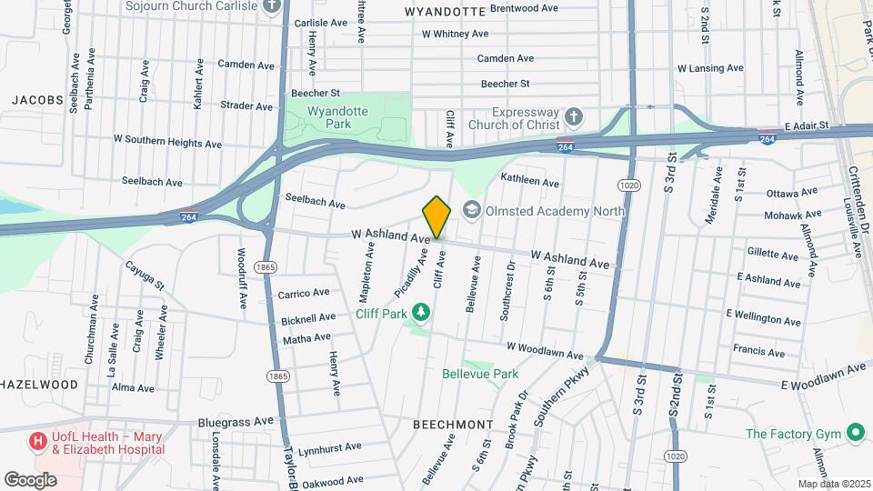 900 W Ashland Ave Mapa y Detalles de la Ubicación
