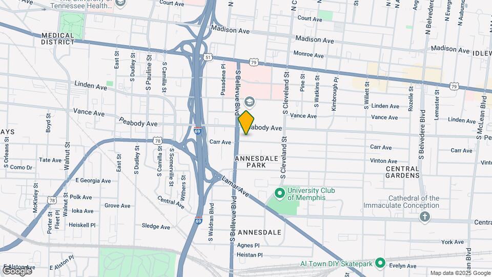 1248 Carr Ave Map and Location Details