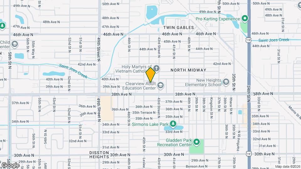 3910 44th St N Map and Location Details