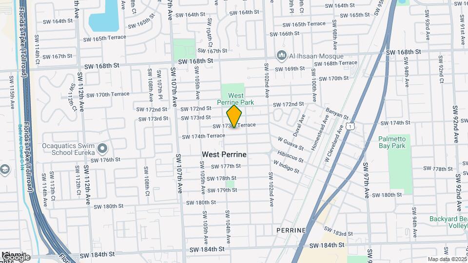 10357 SW 174th Terrace Map and Location Details