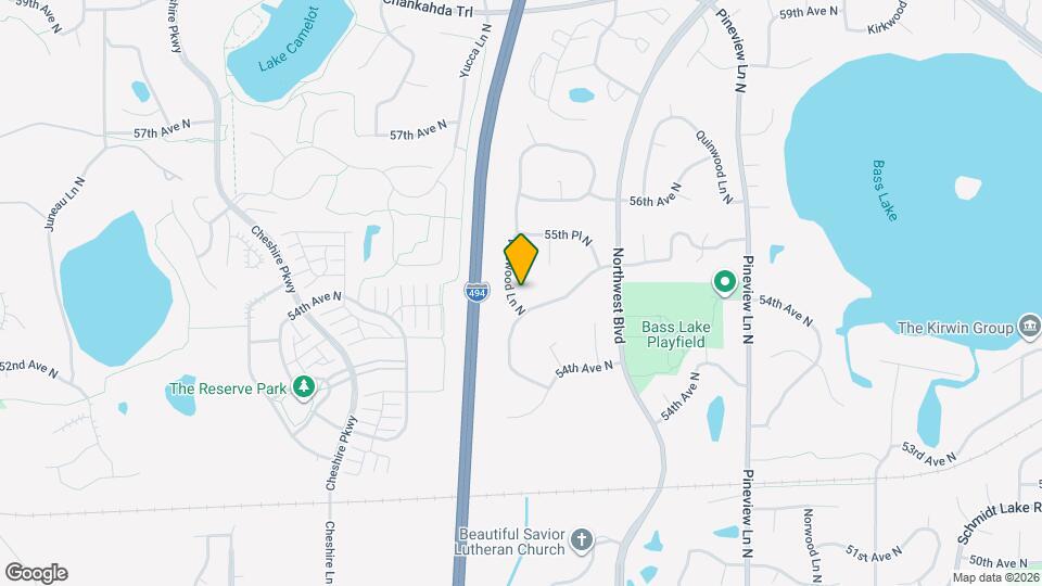 5530 Vinewood Ln N, Unit B Map and Location Details