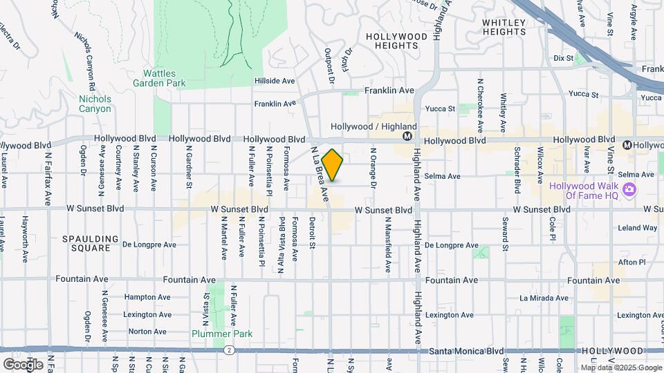 7077 Lanewood Ave Map and Location Details