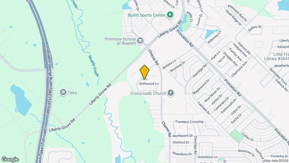 6613 Driftwood Ln Map and Location Details
