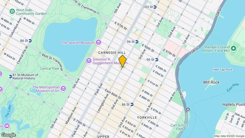 1377 Lexington Avenue Map and Location Details