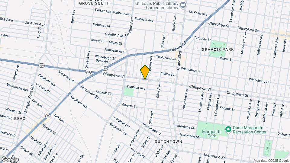 3752 Chippewa St Map and Location Details