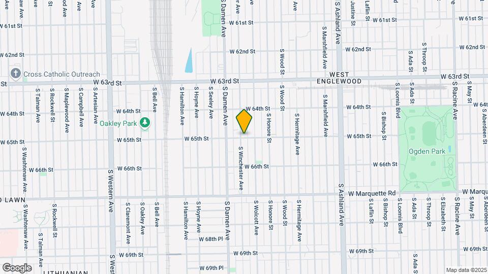 1922 W 65th St Map and Location Details