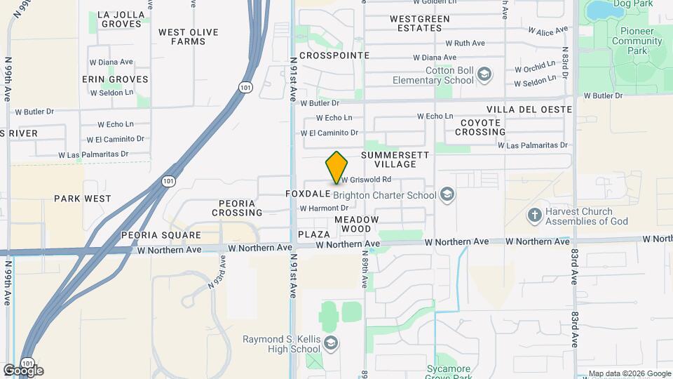 8952 W Royal Palm Rd Map and Location Details