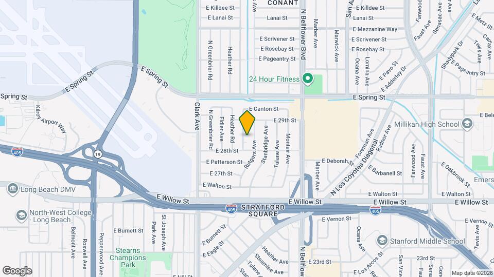 2832 Charlemagne Ave Map and Location Details