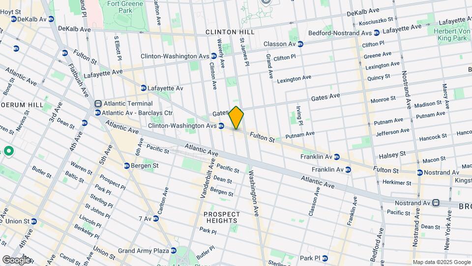 884-886 Fulton St Mapa y Detalles de la Ubicación