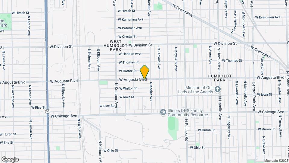 4223 W Augusta Blvd, Unit 1R Map and Location Details