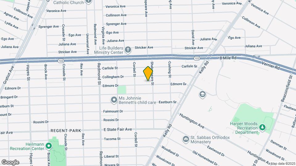 16487 Edmore Dr Map and Location Details