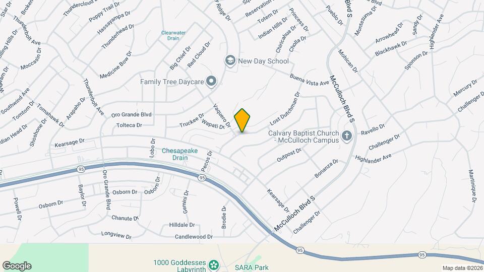 3560 Lost Dutchman Dr Map and Location Details