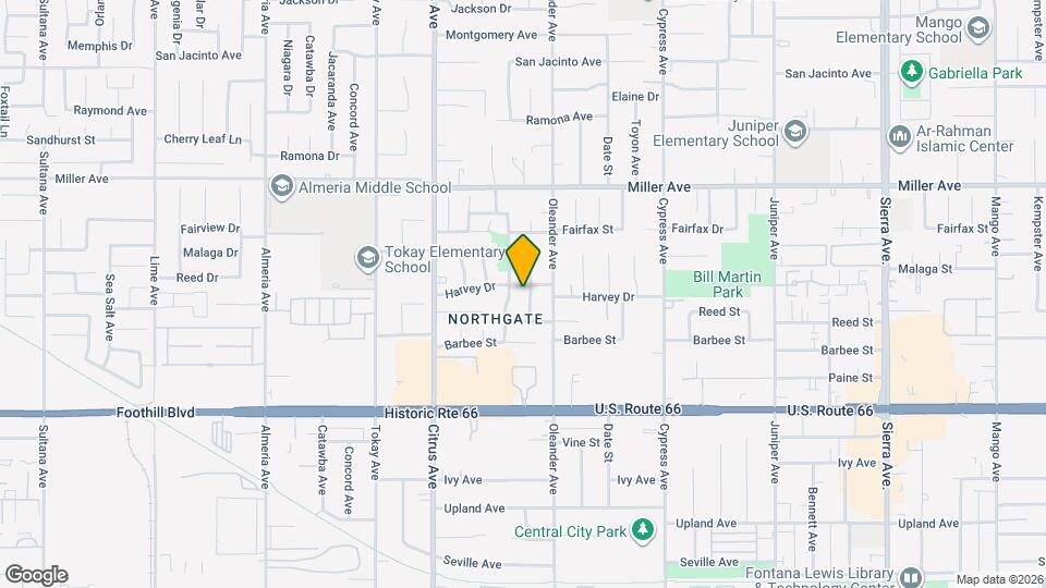 7886 Pinyon Ave Mapa y Detalles de la Ubicación