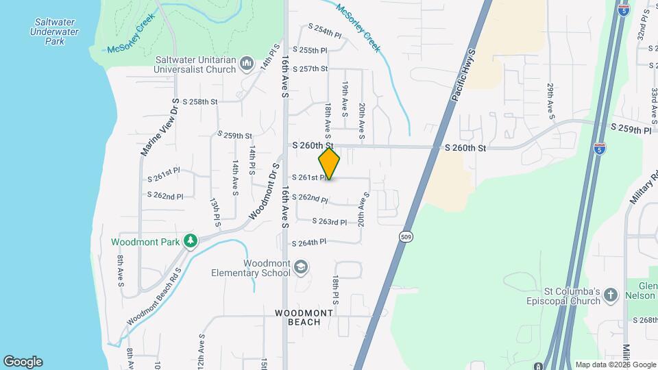 1801 S 261st Pl Map and Location Details