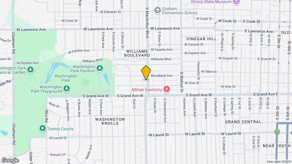 1119 S MacArthur Blvd Map and Location Details