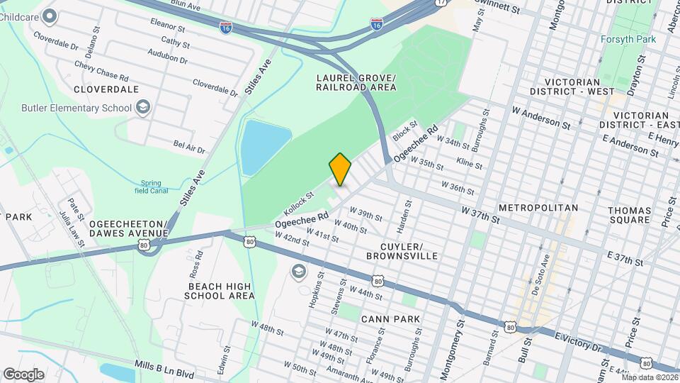 1014 W 39th St Map and Location Details