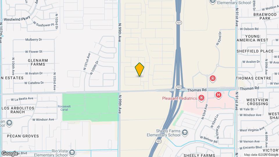 9733 W Catalina Dr Map and Location Details