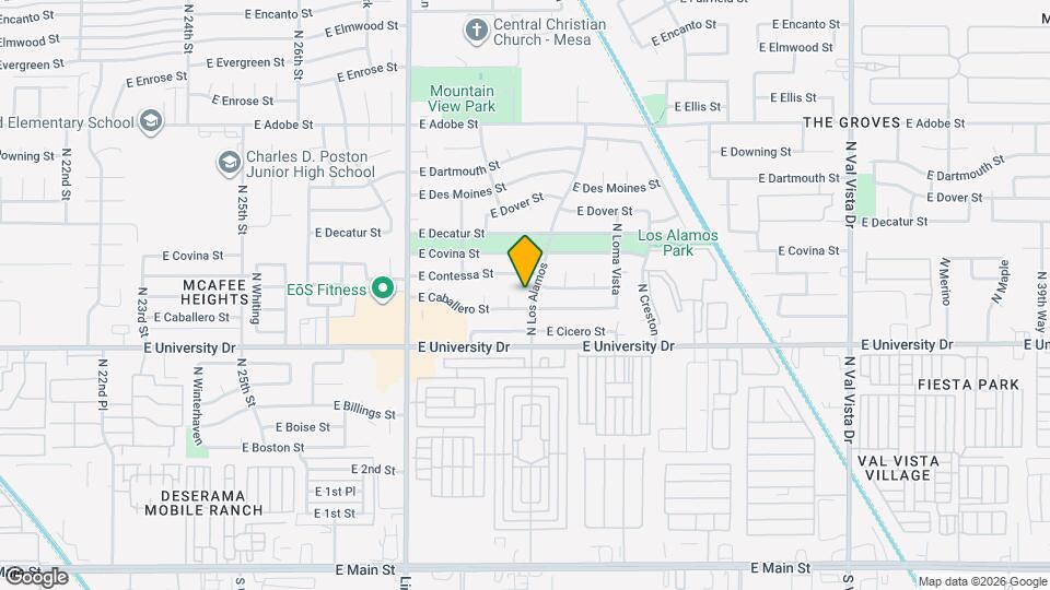 460 N Los Alamos Map and Location Details