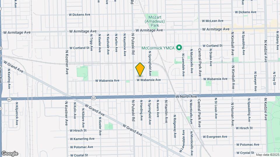 1702 N Harding Ave Mapa y Detalles de la Ubicación