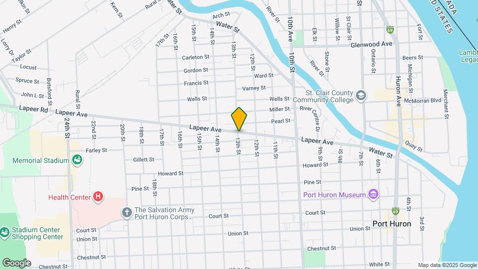 1234 Lapeer Ave Map and Location Details