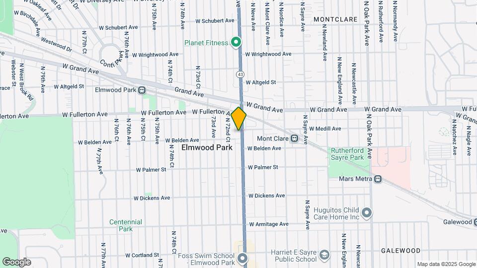 2300 N Harlem Ave Map and Location Details