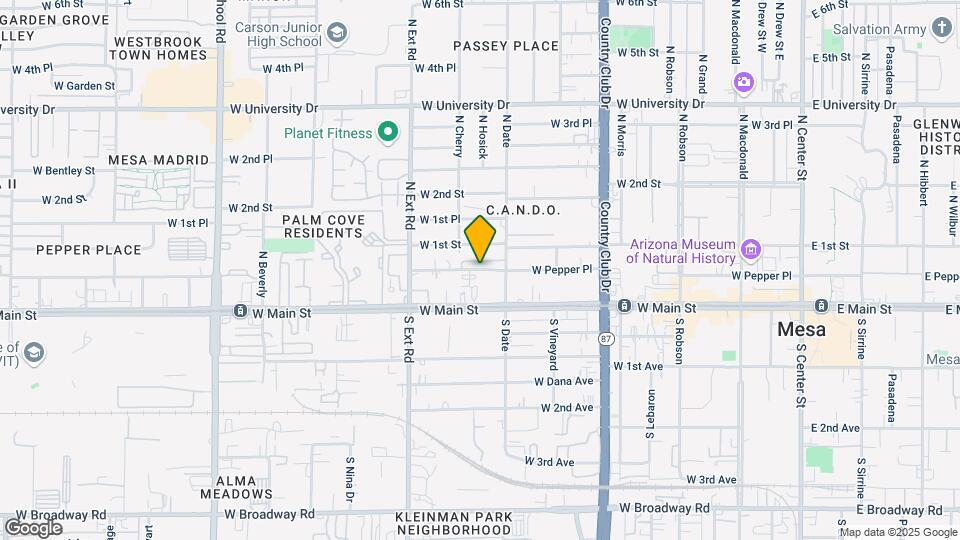 639 W Pepper Pl Map and Location Details