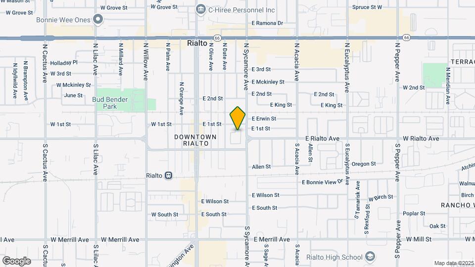 245 E 1st St Map and Location Details