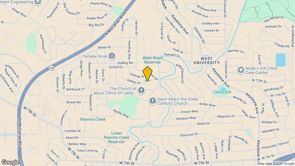 1400 Kirkham Way Map and Location Details