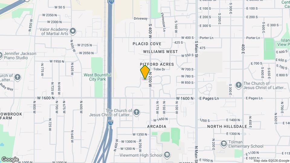 1729 N 200 W, Unit Unit 1 Map and Location Details