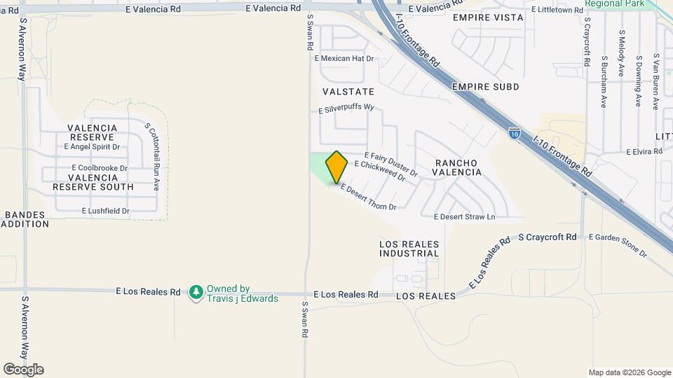 4786 E Desert Thorn Dr Mapa y Detalles de la Ubicación