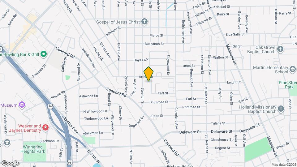 3725 W Lynwood Dr Map and Location Details
