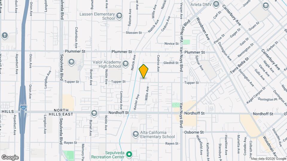 14817 Tupper St Map and Location Details