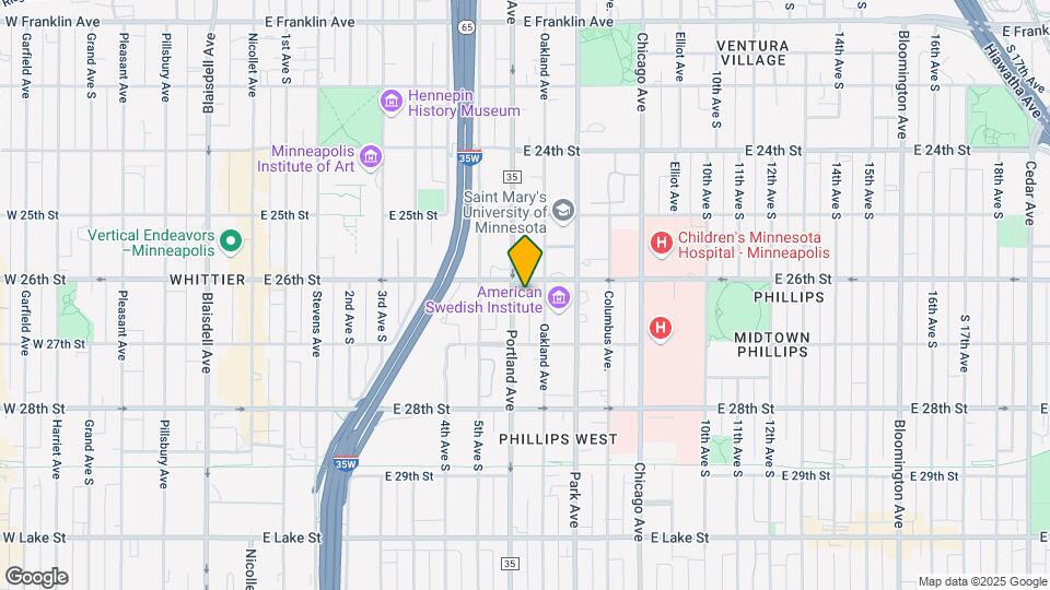 2609 Portland Ave S Map and Location Details