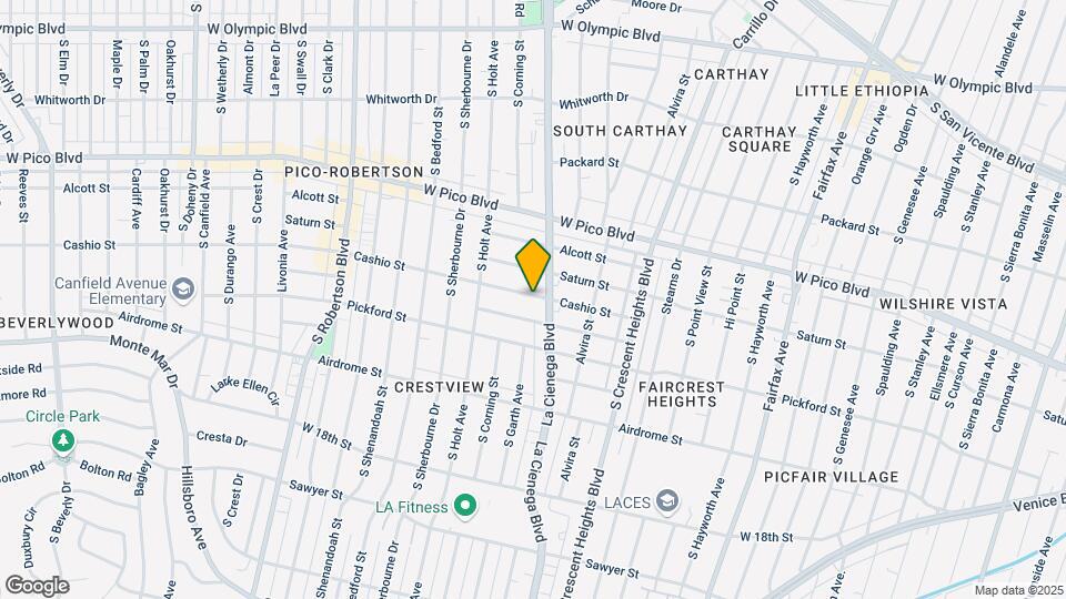 8508 Cashio St Mapa y Detalles de la Ubicación