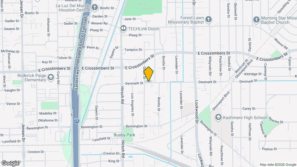 4412 Denmark St Map and Location Details