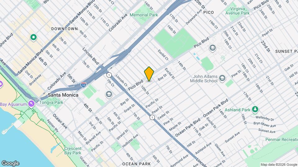 1027 Bay St Map and Location Details