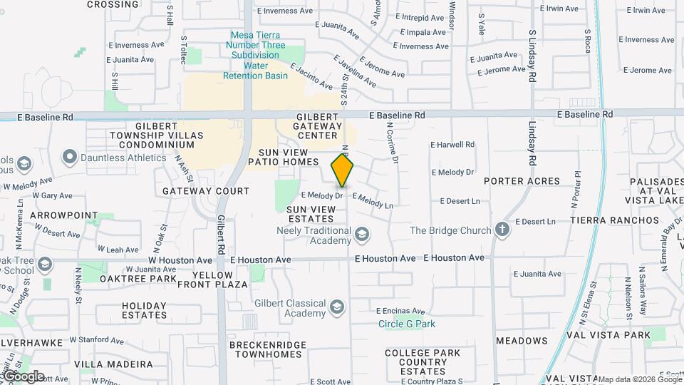 1401 N Ironwood St Map and Location Details