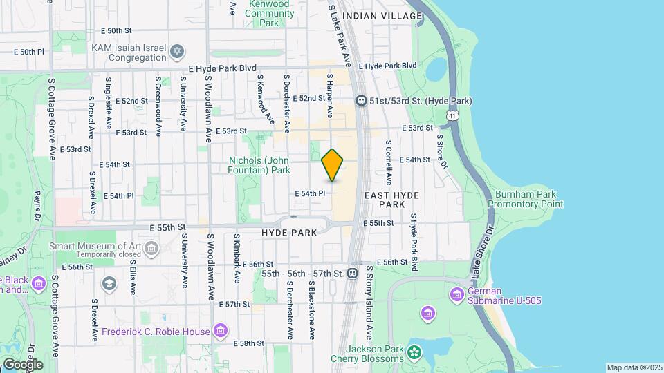 5445 S Harper Ave Map and Location Details