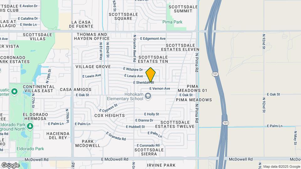 8447 E Sheridan St Map and Location Details