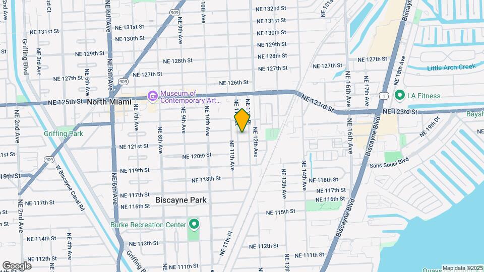 12119 NE 11th Ct Map and Location Details