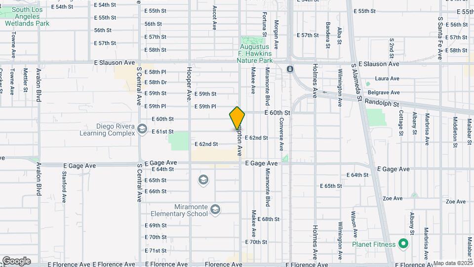 6101 Compton Ave (1448 E 61st) Map and Location Details