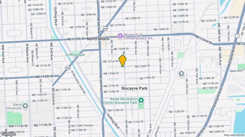 11932 NE 8th Ave Map and Location Details