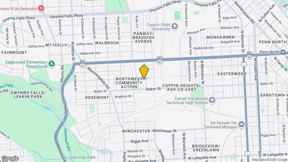 1644 Ashburton St Map and Location Details