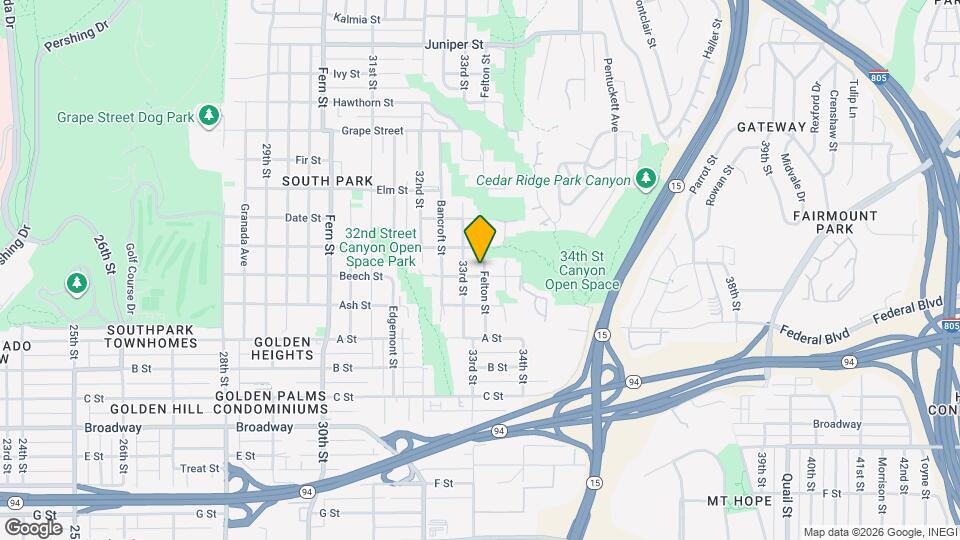 1504 Felton St Mapa y Detalles de la Ubicación