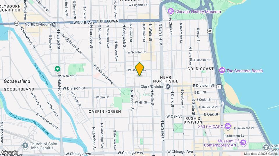 245 W Scott St Map and Location Details