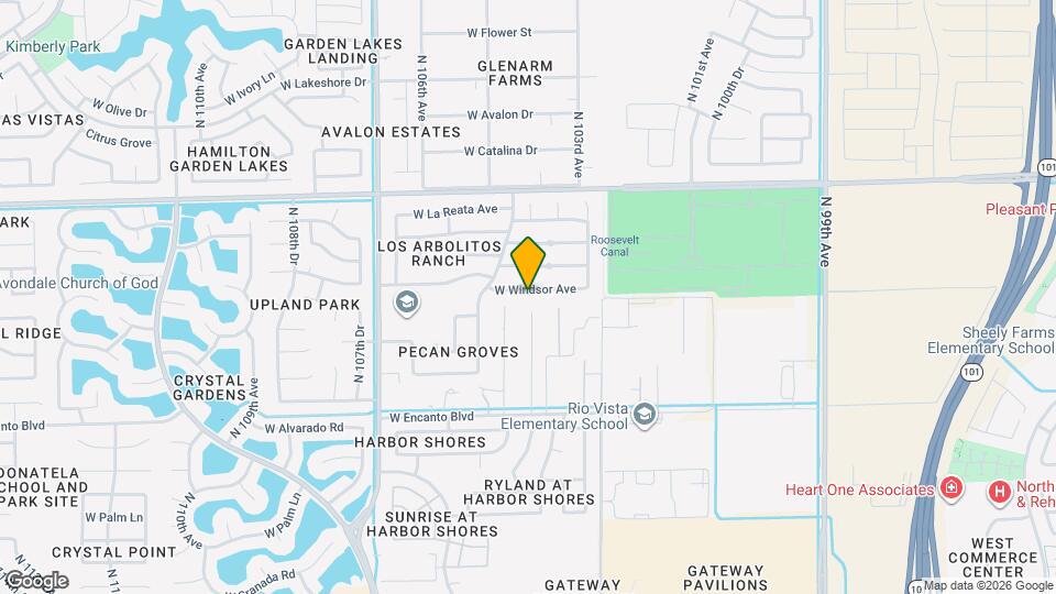 10417 W Windsor Ave Map and Location Details