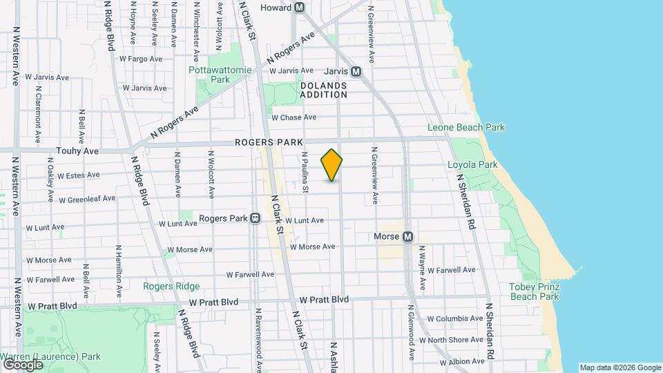 1600 W Greenleaf Ave, Unit 203 Map and Location Details