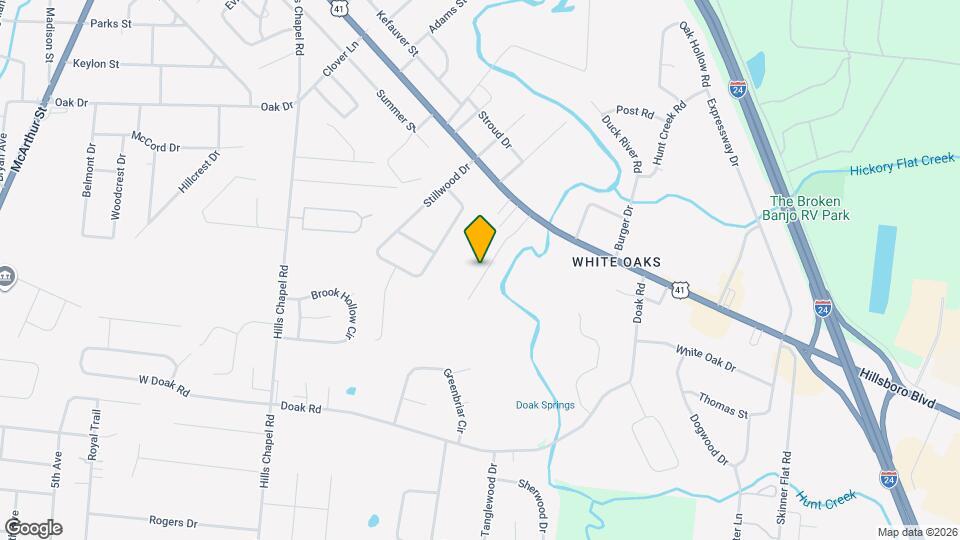 174 Creek Wood Rd Map and Location Details