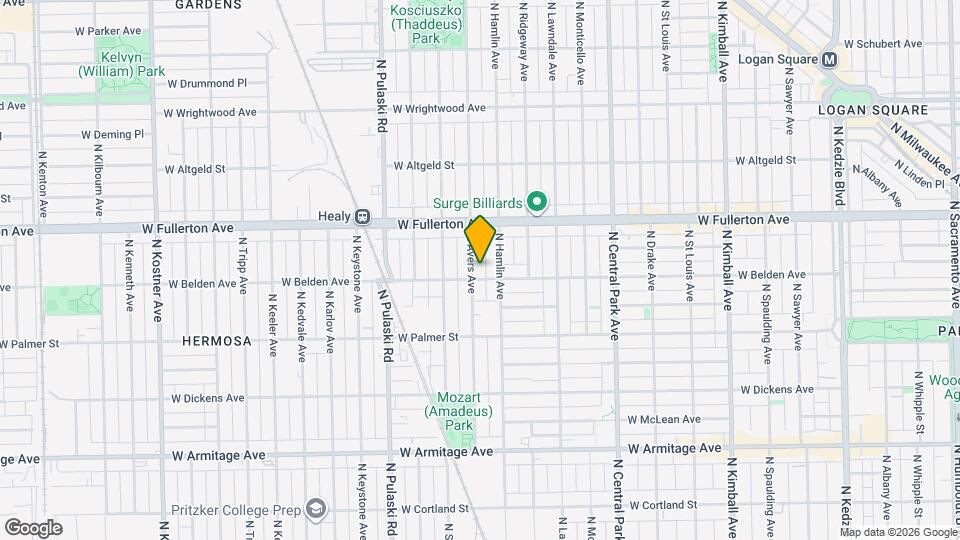 2305 N Avers Ave Map and Location Details